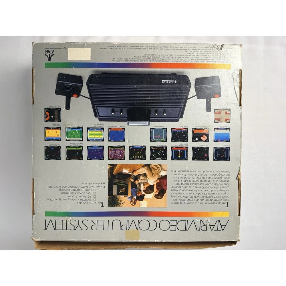 Atari 2600 Video Computer System Boxed Tested Console 16 Games Joystick PSU